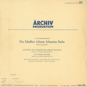 JDSD Bach: Cantata "Ich will den Kreuzstab gerne tragen", BWV 56 - 2D Recitativo: "Mein Wandel auf der Welt" / fB[gqEtBbV[=fB[XJE/Hermann Tottcher/Karl Ristenpart Chamber Orchestra/J[EXepg