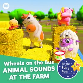 Wheels on the Bus - Animal Sounds at the Farm / Little Baby Bum Nursery Rhyme Friends