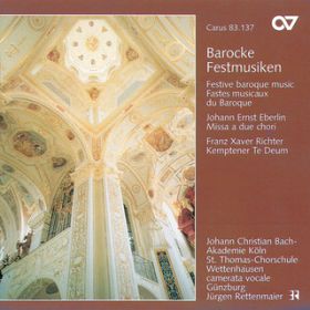 Ao - Eberlin: Missa a 2 Chori ^ Richter, FD: Te Deum (Barocke Festmusiken) / @AXEA[eBXg